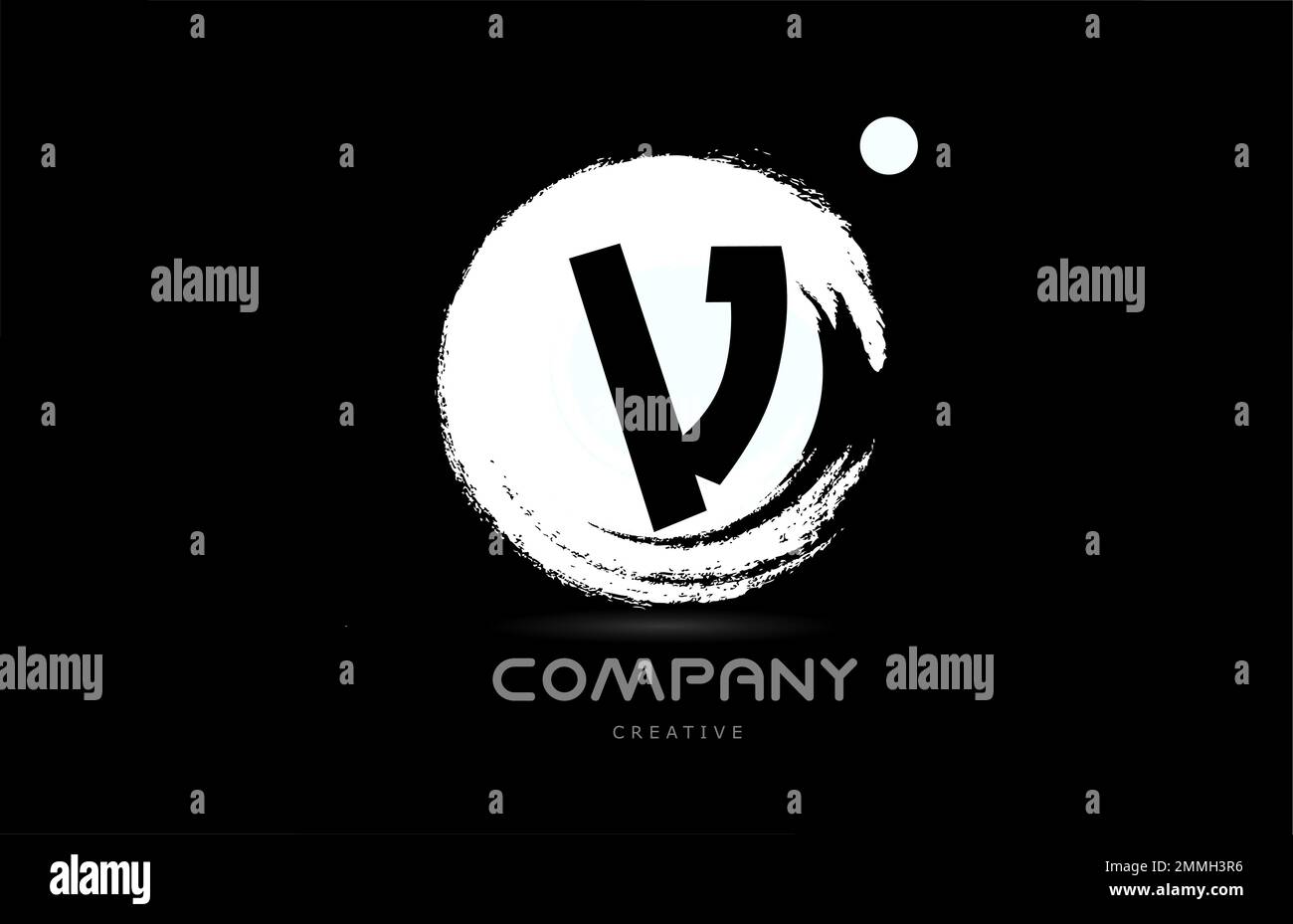 V grunge alphabet letter logo icon design with japanese style lettering ...