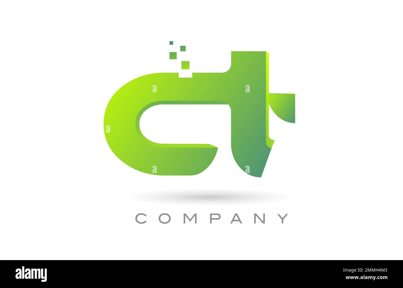 joined CT alphabet letter logo icon combination design with dots and ...