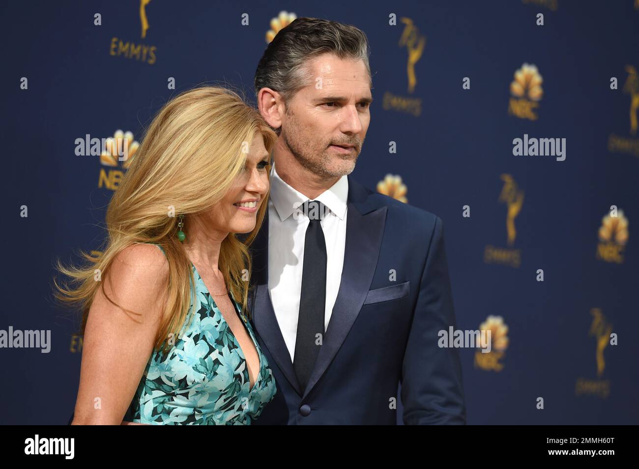 Connie Britton and Eric Bana arrive at the 70th Primetime Emmy Awards ...