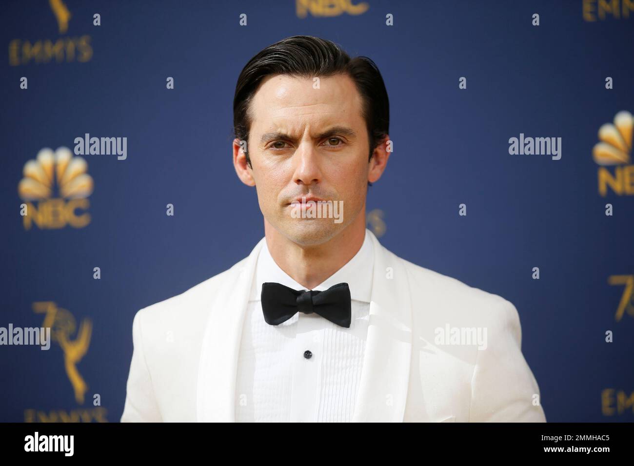 Milo Ventimiglia arrives at the 70th Primetime Emmy Awards on Monday