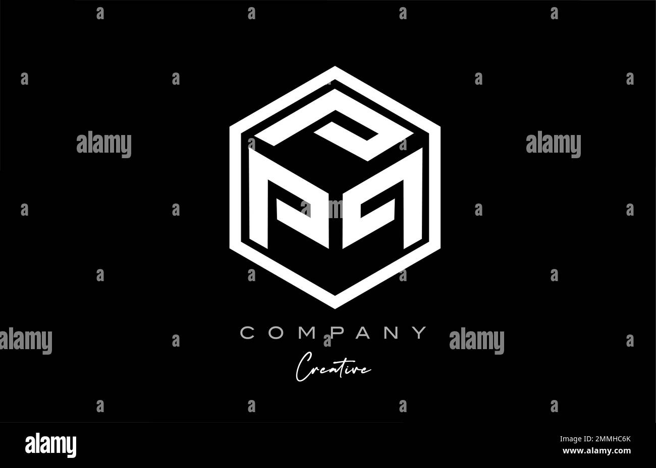 P cube alphabet letter logo icon design with polygon design. Three ...