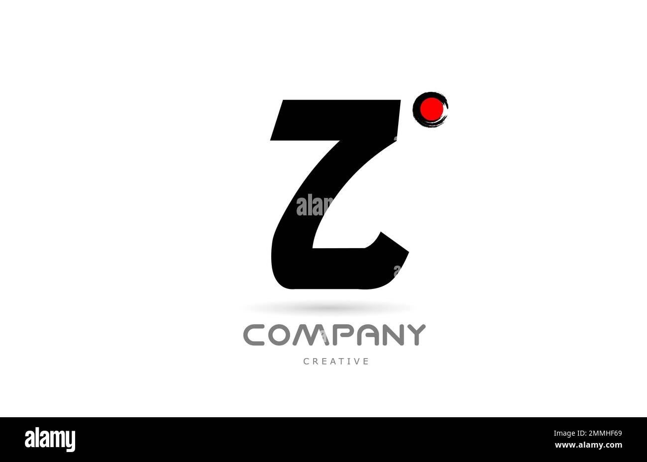 simple black and white Z alphabet letter logo icon design with japanese ...