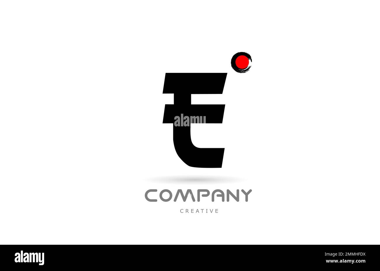 simple black and white E alphabet letter logo icon design with japanese ...
