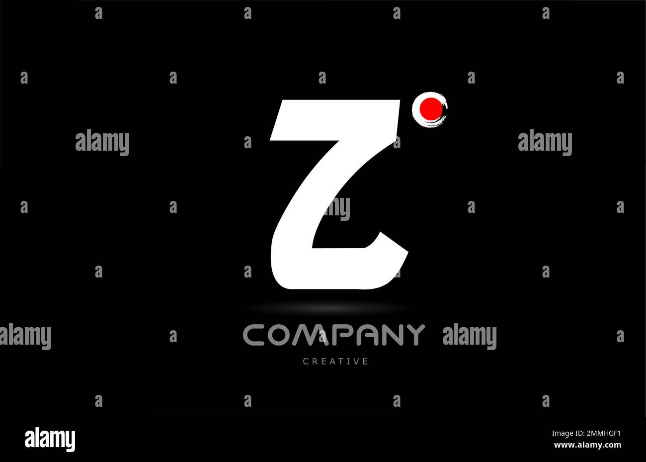 Z black and white alphabet letter logo icon design with japanese style ...