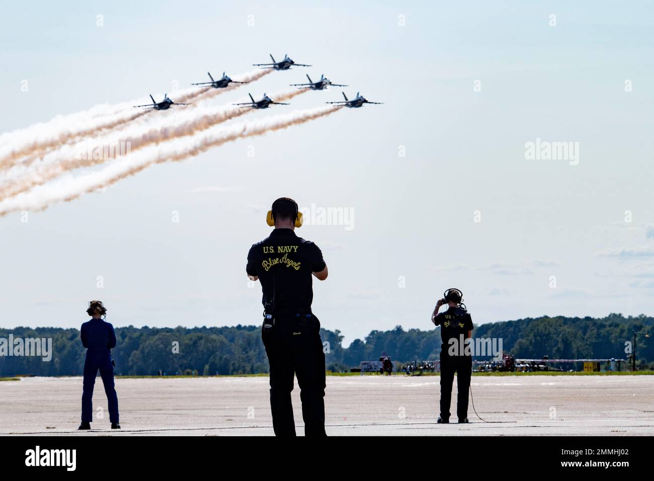 The United States Navy Blue Angels perform at the Naval Air Station Oceana Air Show. The NAS