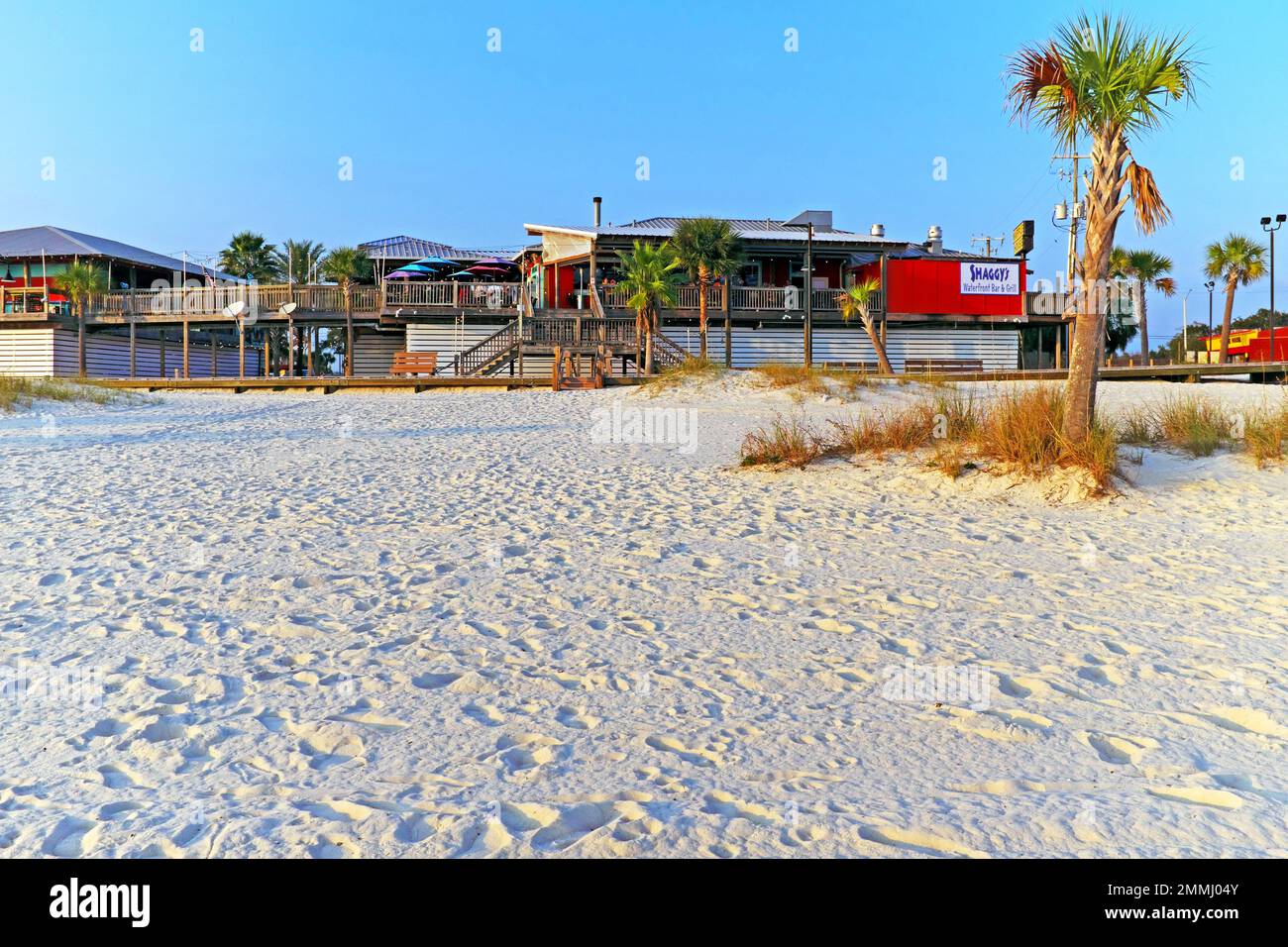 Shaggy's Beachfront restaurant in Biloxi, Mississippi on December 9