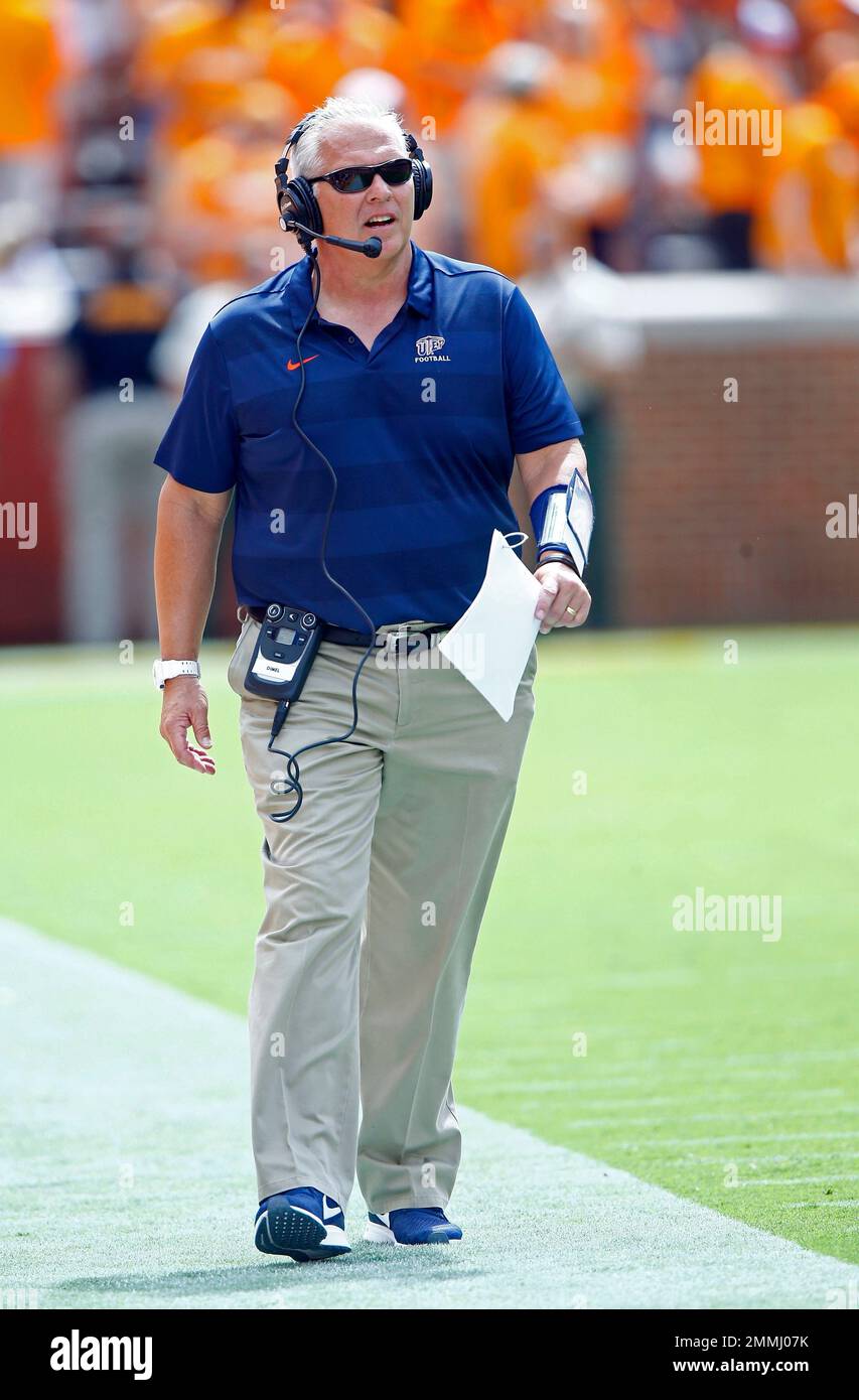 UTEP Head Coach Dana Dimel Walks The Sideline During The First Half Of ...