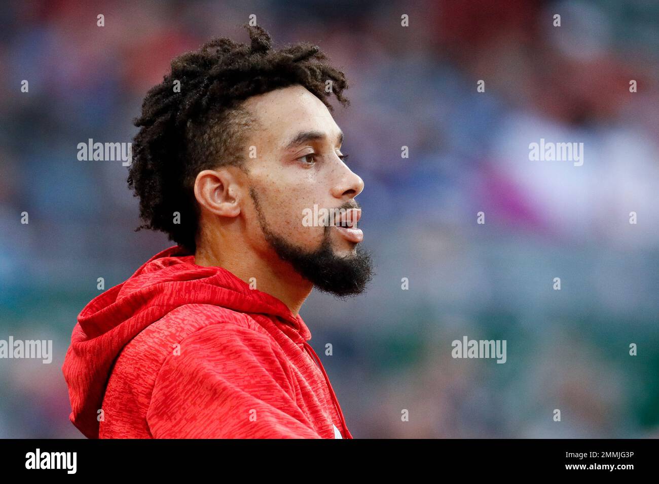 Billy Hamilton of the Chicago White Sox stands in the dugout prior