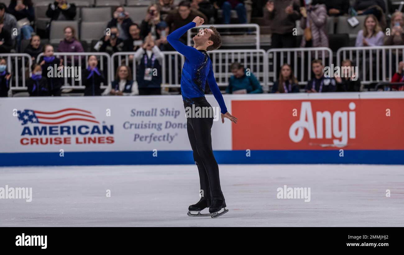Jason Brown won the silver medal in the men's competition with a