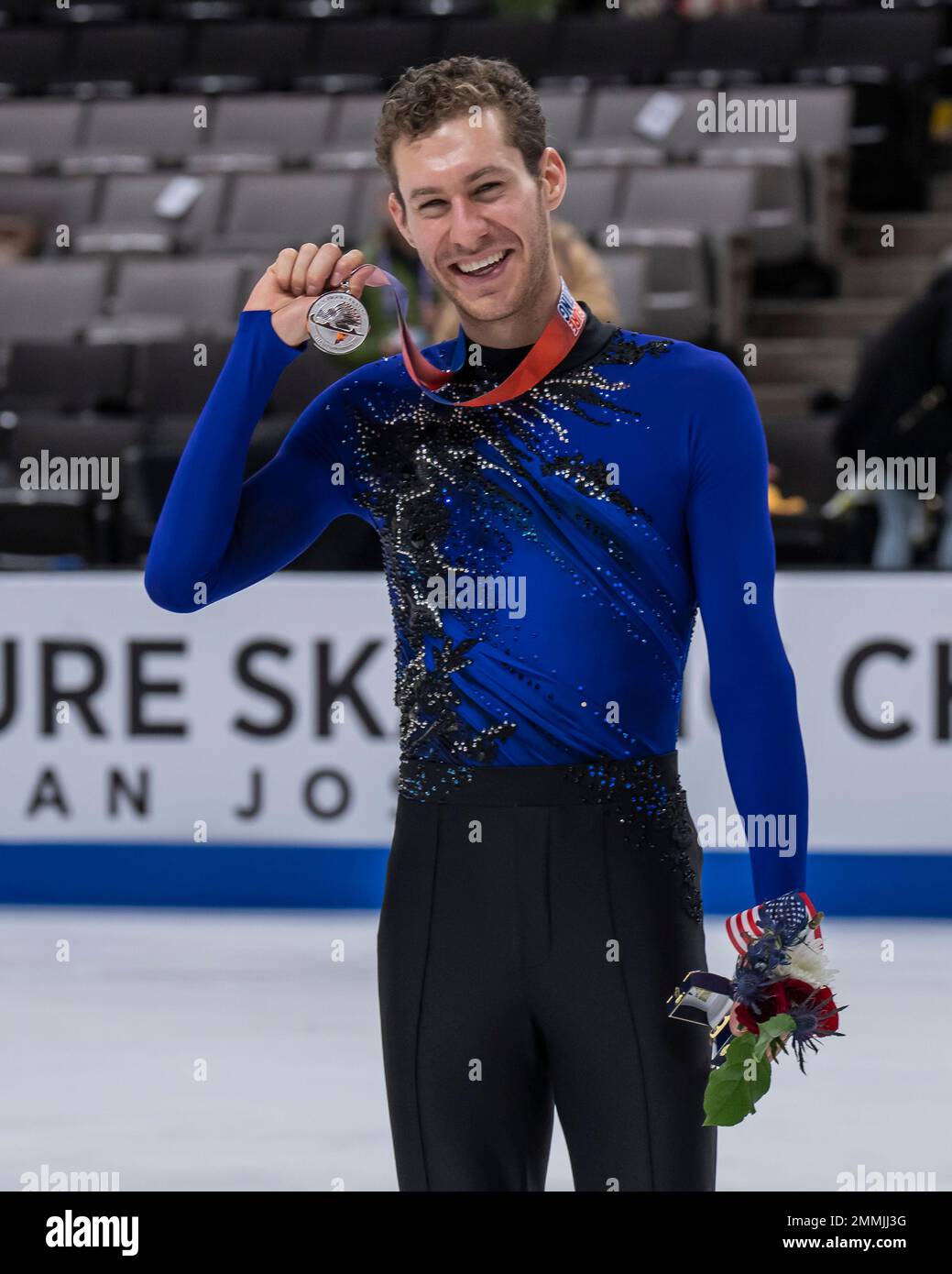 Jason Brown won the silver medal in the men's competition with a