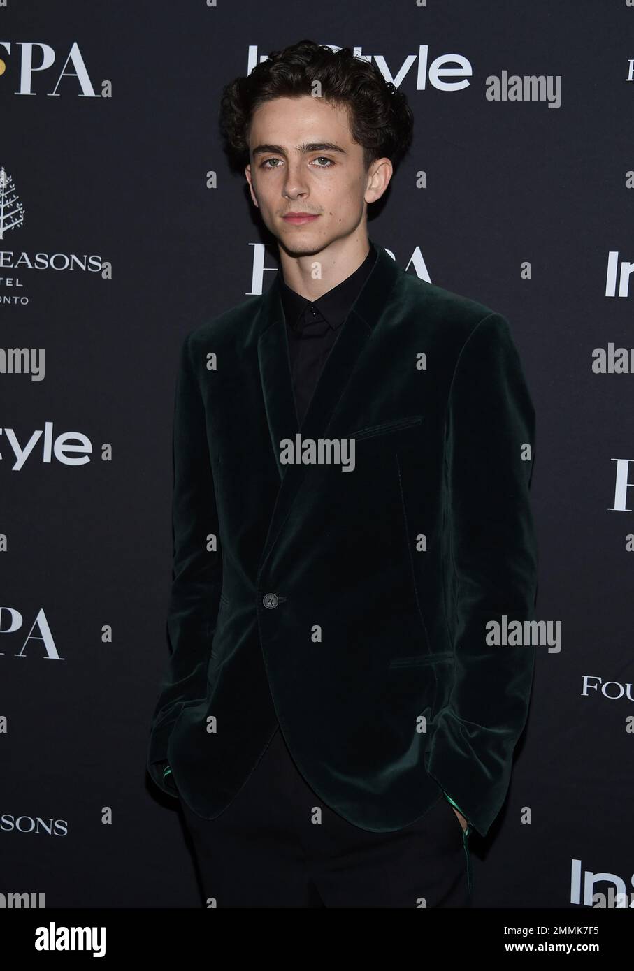 Actor Timothée Chalamet attends the Hollywood Foreign Press Association ...