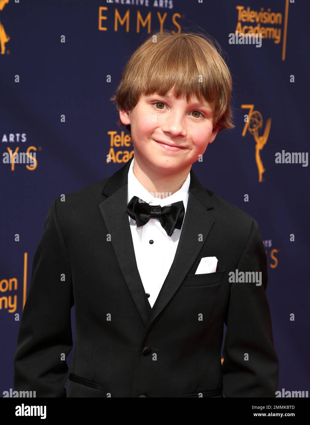 Finn Carr arrives at night one of the Television Academy's 2018