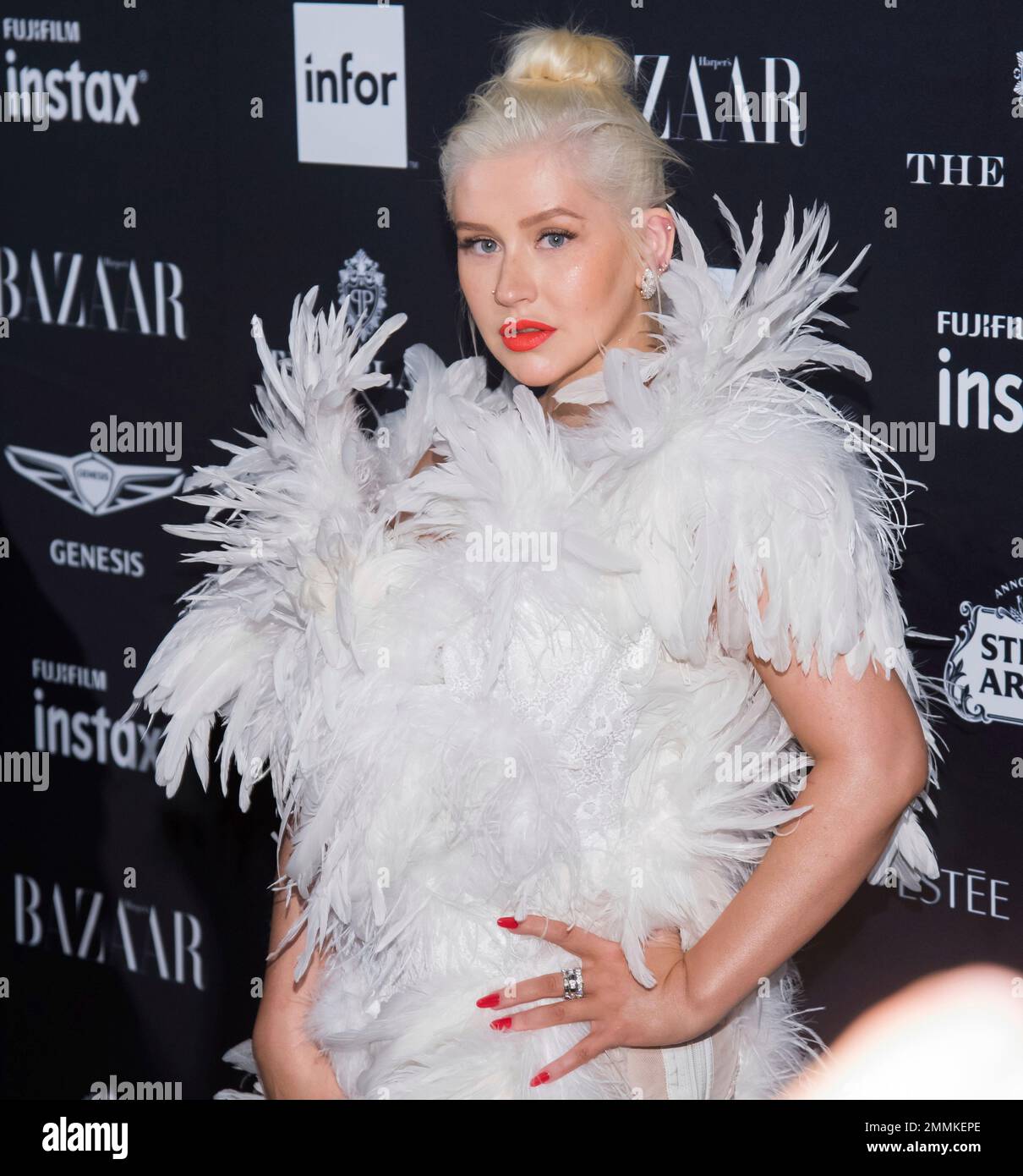 Christina Aguilera attends the Harper's BAZAAR "ICONS by Carine