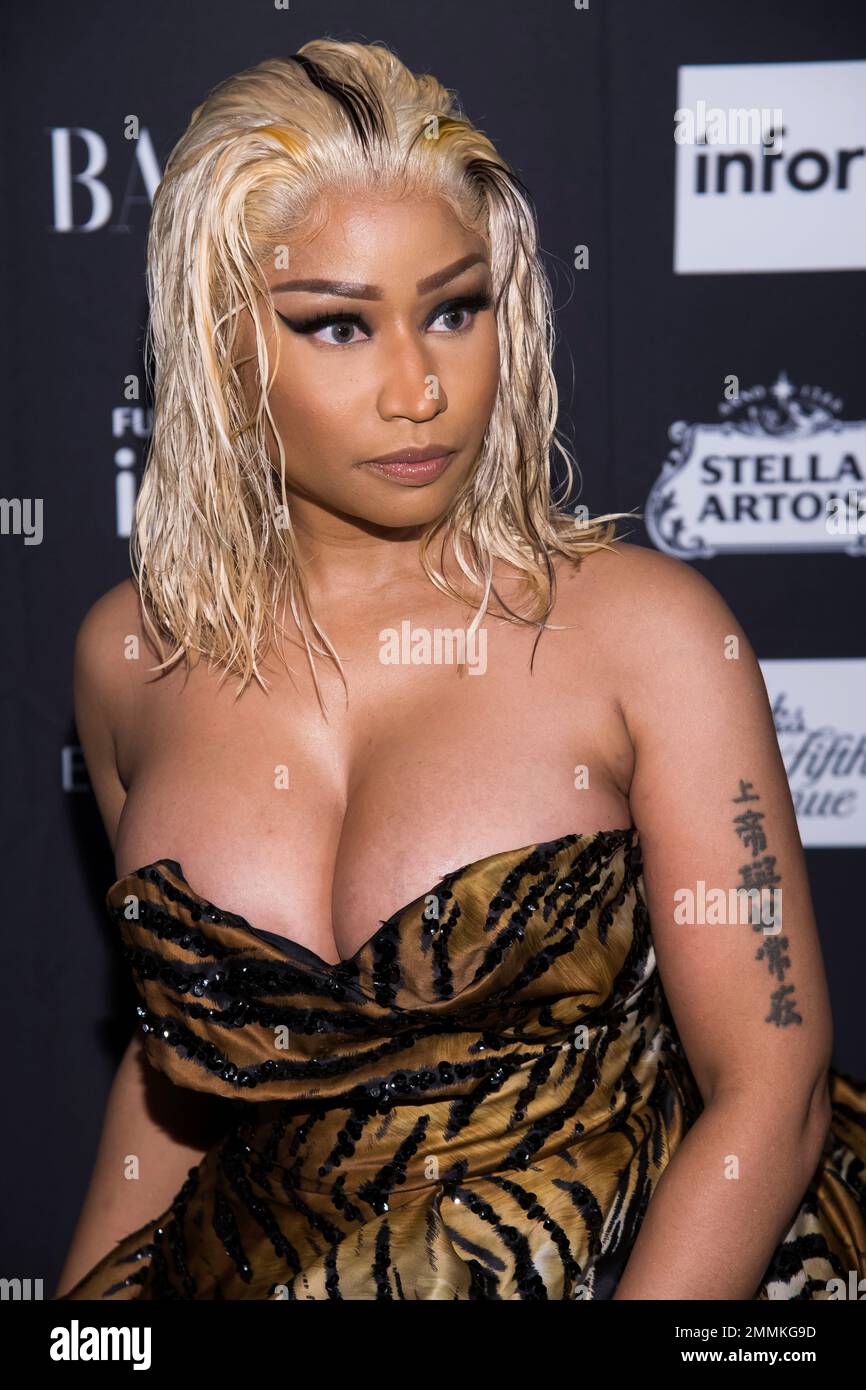 Nicki Minaj Attends The Harpers Bazaar Icons By Carine Roitfeld Party At The Plaza On Friday 