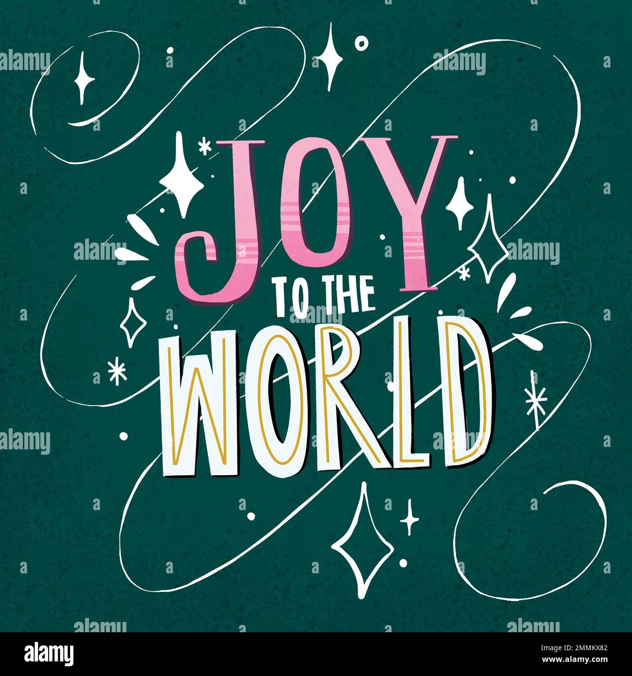 Cute Christmas quote sticker, festive typography vector Stock Vector Image & Art Alamy