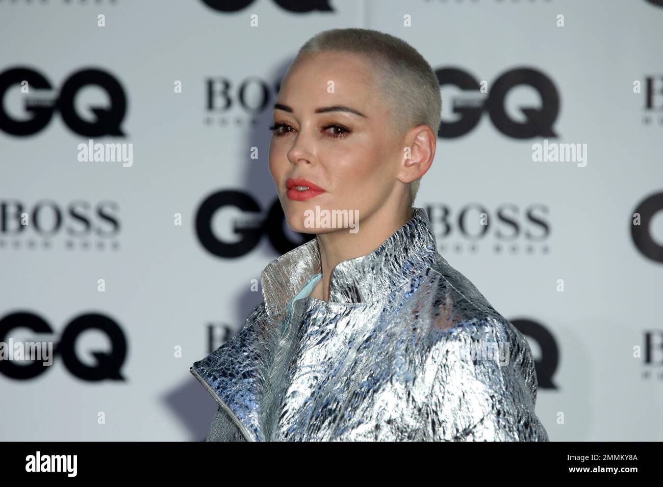 Rose Mcgowan Actress Rose McGowan poses for photographers on arrival at the 'GQ Men