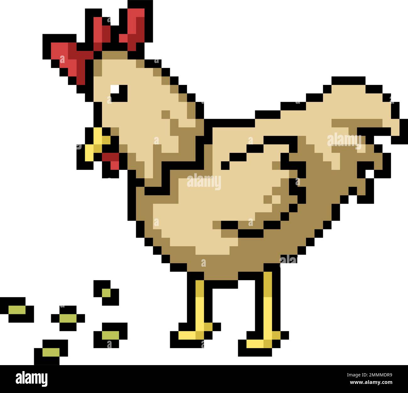 pixel art of chicken farm food Stock Vector Image & Art Alamy