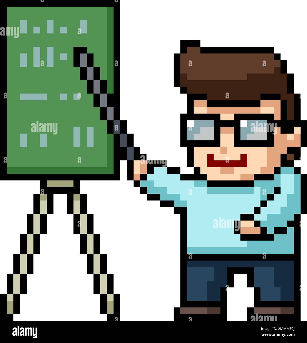 pixel art of teacher mentor lecture Stock Vector Image & Art Alamy