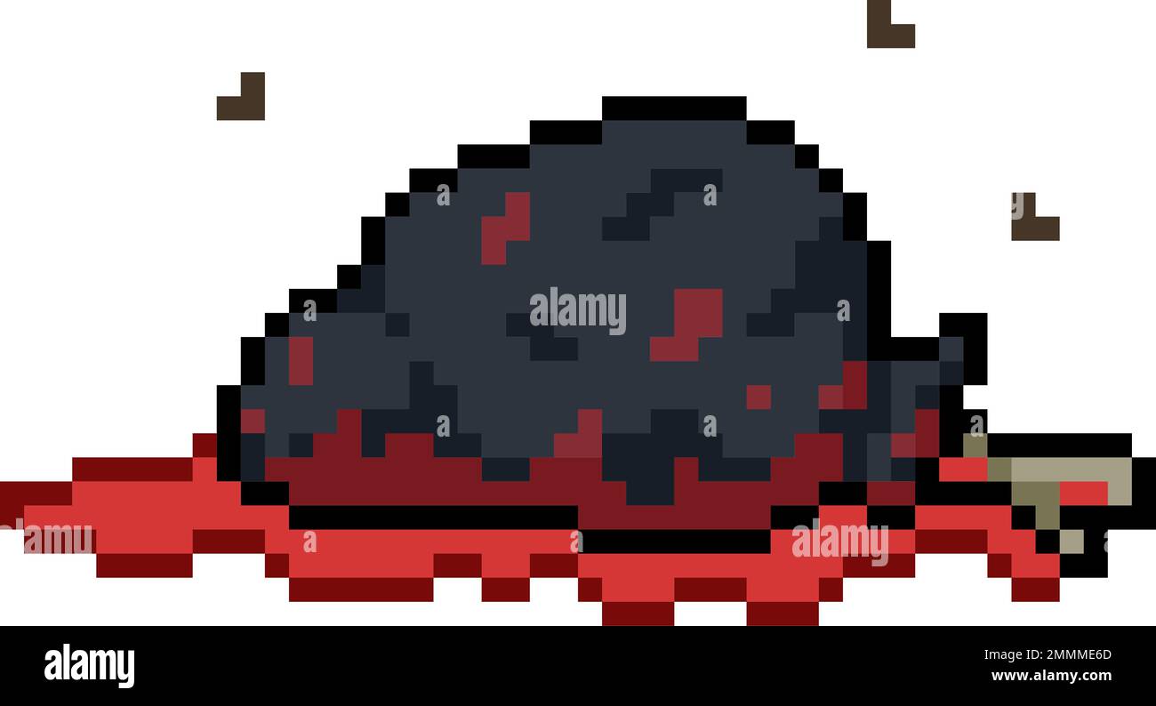 pixel art of corpse bag murder Stock Vector