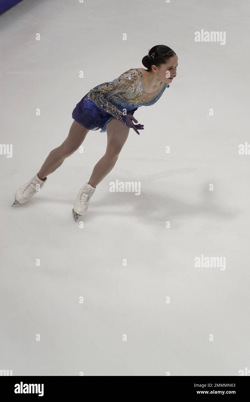 San Jose, CA, USA. 27th Jan, 2023. Isabeau Levito performs her winning