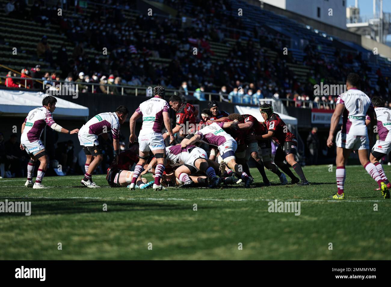 Tokyo, Japan. 28th Jan, 2023. Two team group Rugby 202223 Japan