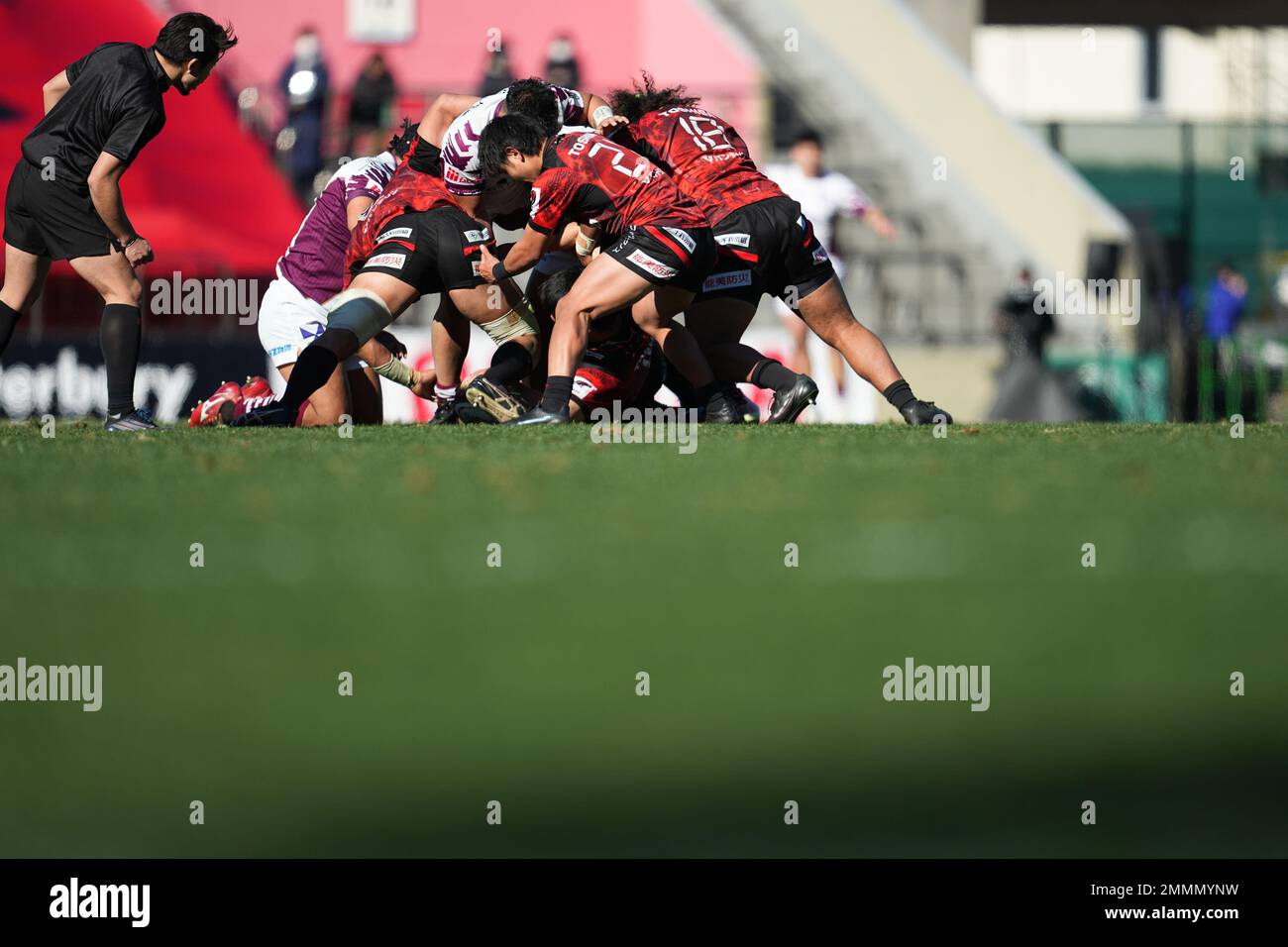Tokyo, Japan. 28th Jan, 2023. Two team group Rugby 202223 Japan