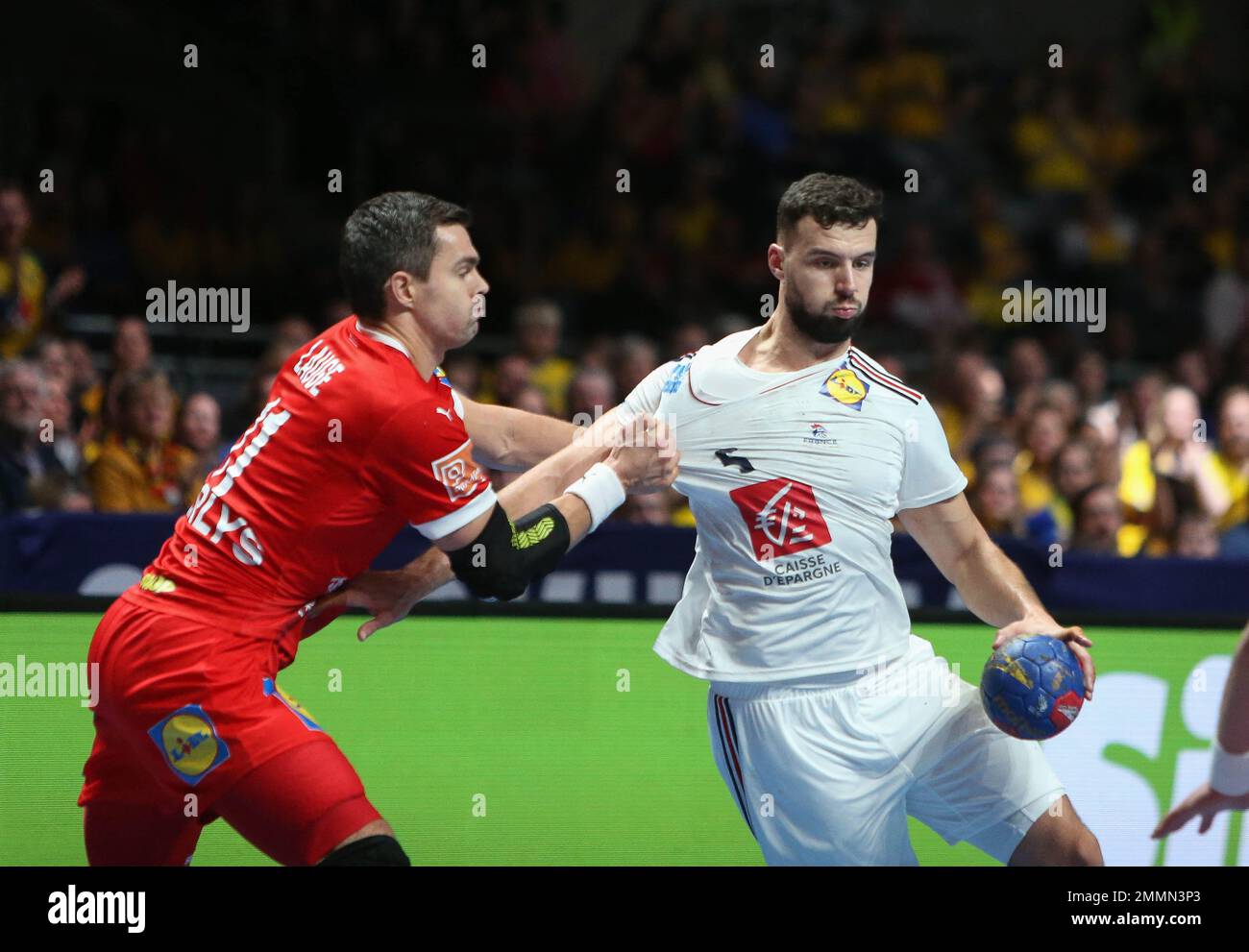 during the IHF Men's World Championship 2023, Final Handball match between  France and Denmark on January 29, 2023 at Tele2 Arena in Stockholm, Sweden  - Photo Laurent Lairys / DPPI Stock Photo - Alamy