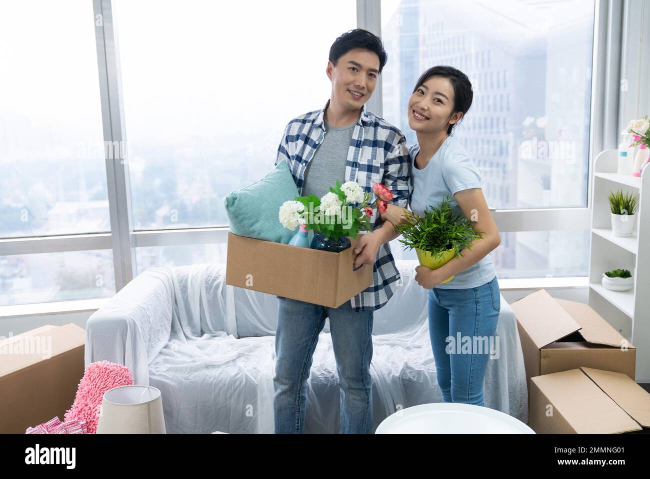Picture of Move and decorate hi-res stock photography and images - Alamy