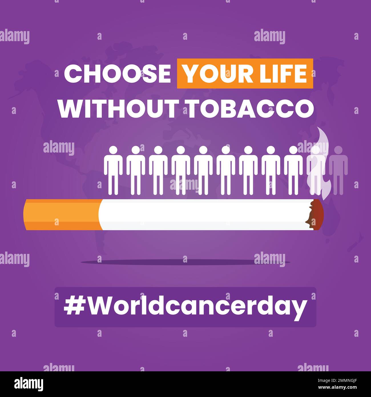 World Cancer Day banner. Vector illustration for February 4 of World Cancer day Stock Vector