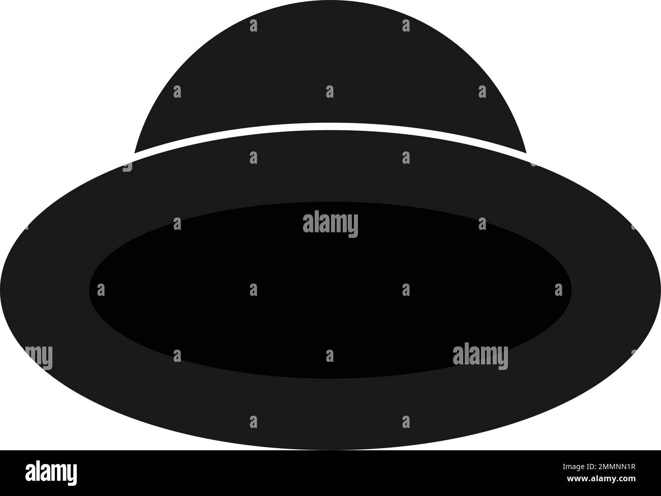 black hat logo vektor template Stock Vector