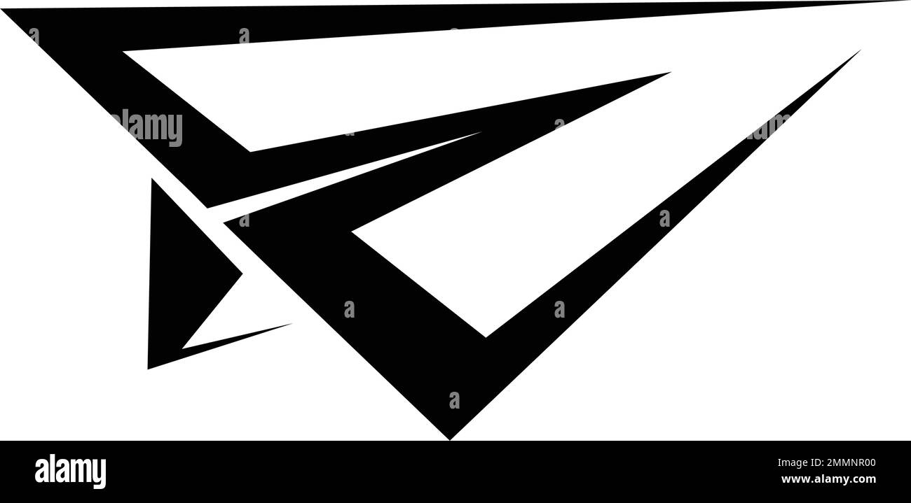 Start Up Business Outlined Line Vector Icon Paper Plane Stock Vector