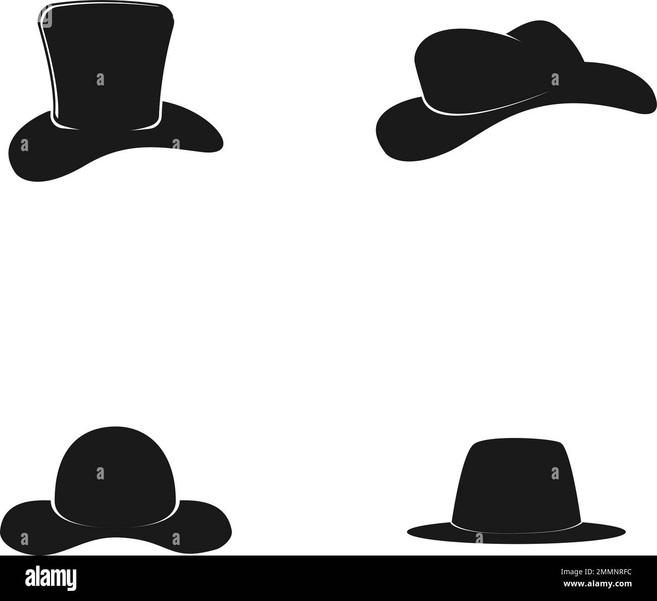 black hat logo vektor template Stock Vector Image & Art - Alamy