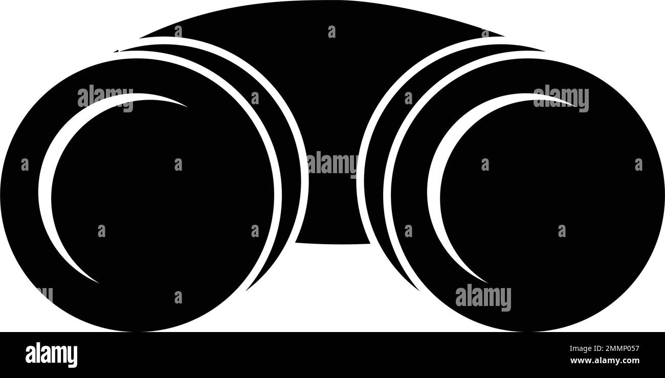 binocular logo stock vektor template Stock Vector