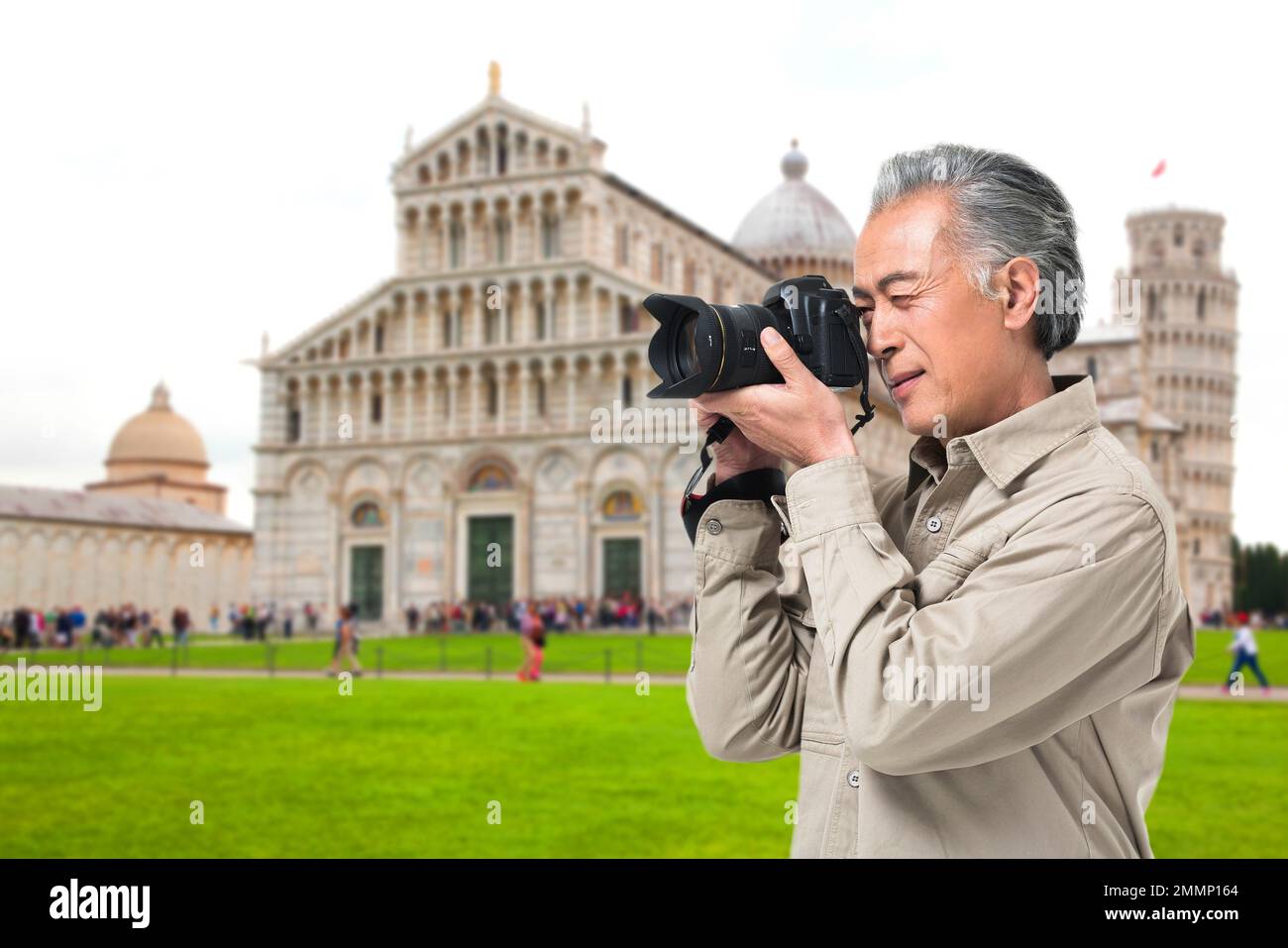 Older men travel photos Stock Photo