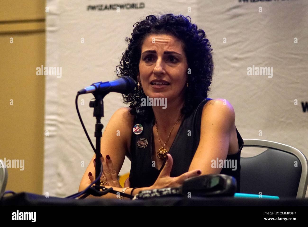 Violet Ramis Stiel seen on Day 1 at Wizard World Comic-Con at the Donald E Stephens Convention Center on Friday, Aug 24, 2018, in Rosemont, IL. (Photo by Rob Grabowski/Invision/AP) Stock Photo