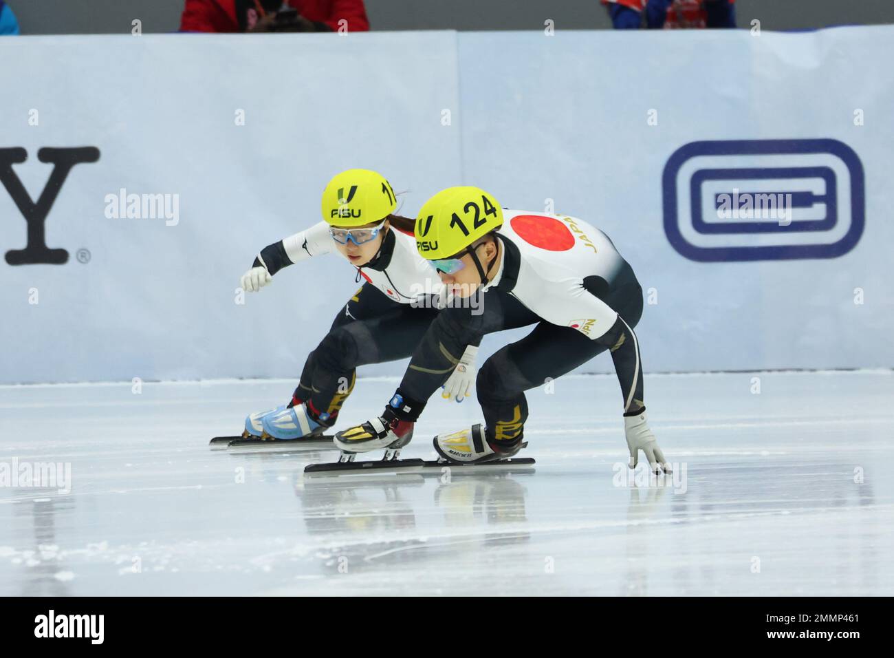 Lake Placid, NY, USA. 19th Jan, 2023. (L to R) Haruna Nagamori, Shuta