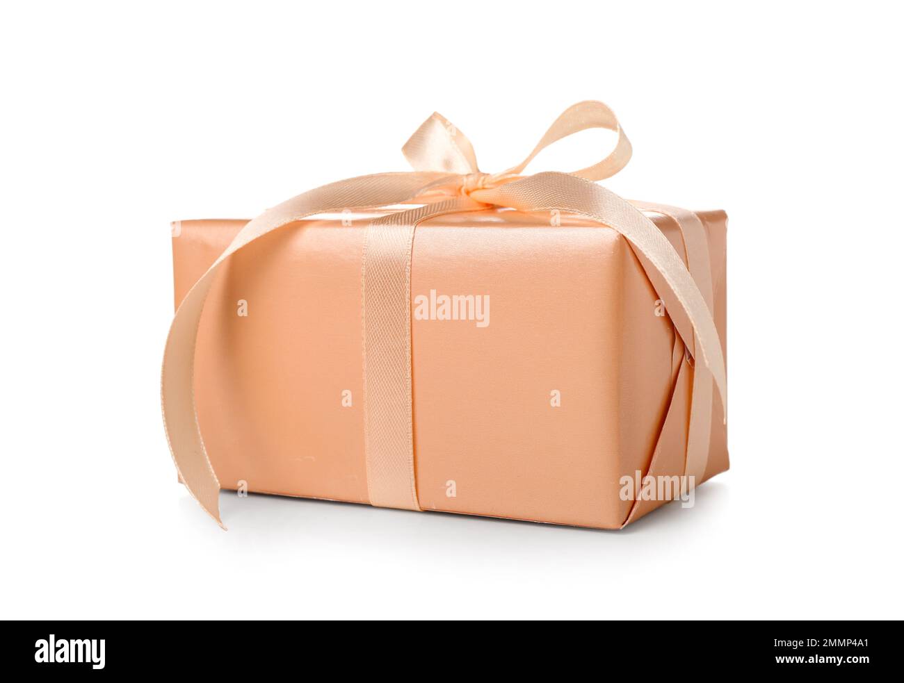 Beautiful gift box isolated on white background Stock Photo - Alamy