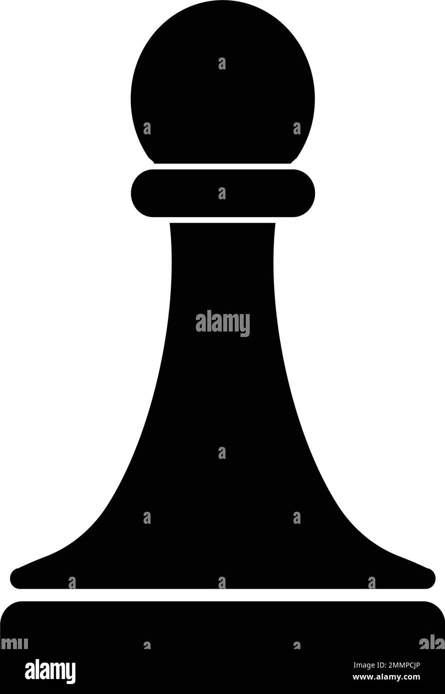 pawn chess icon illustration design Stock Vector