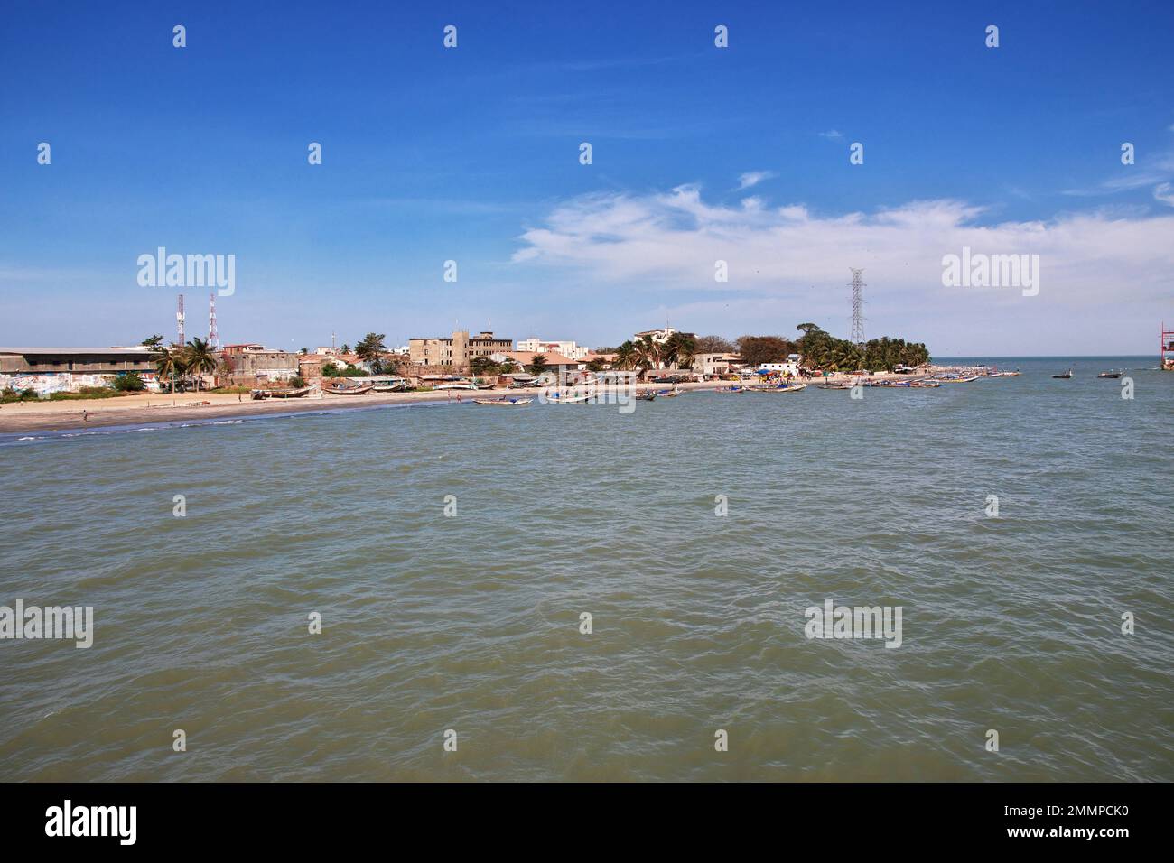 Coast of Atlantic ocean in Banjul, Gambia, West Africa Stock Photo Alamy