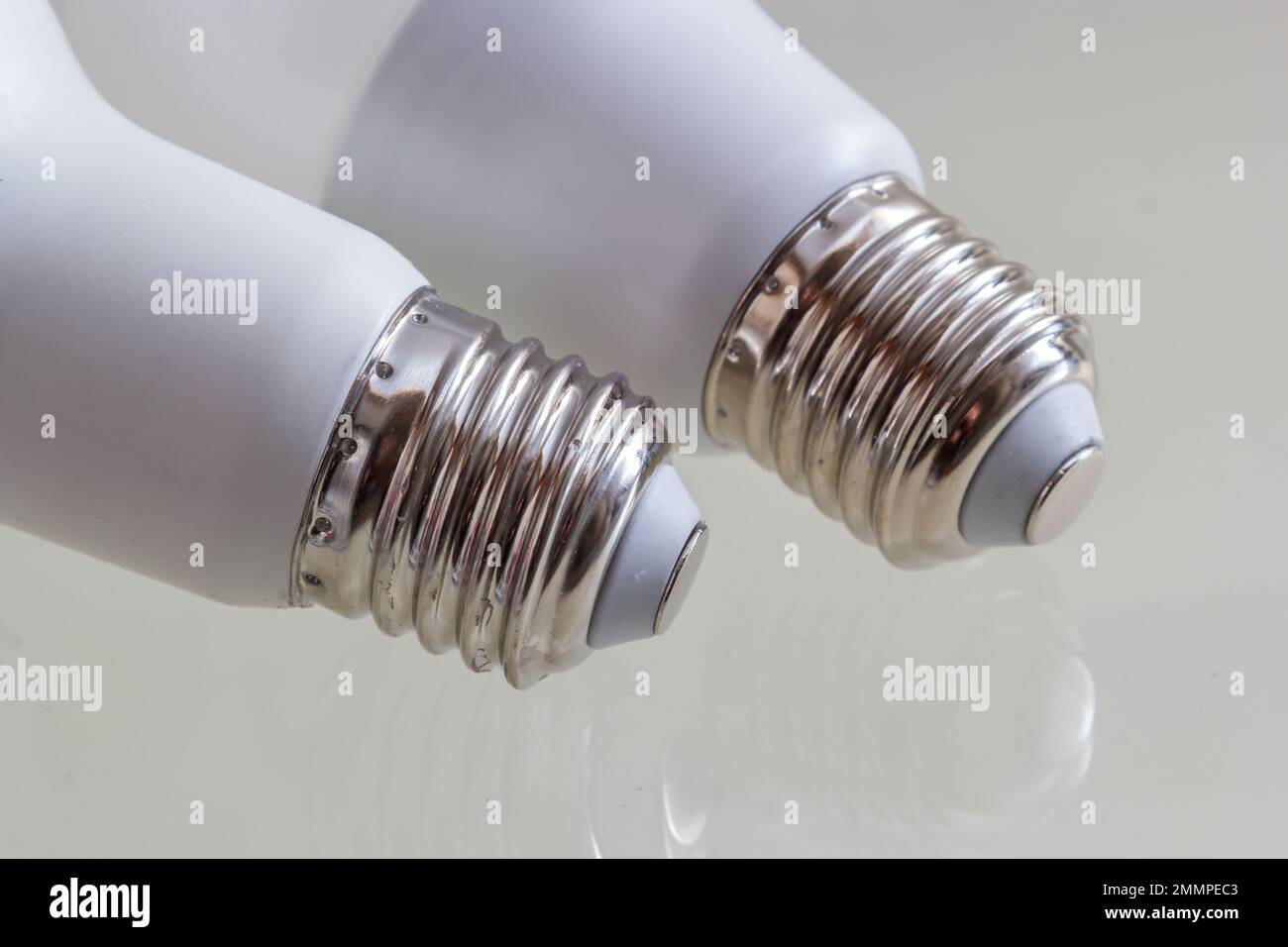 LED, New technology light bulb isolated on white background, Energy