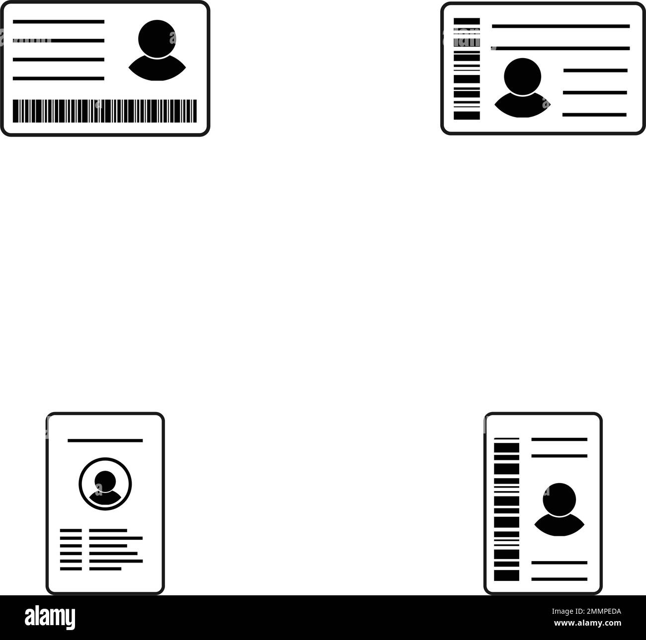 identity card icon illustration design Stock Vector