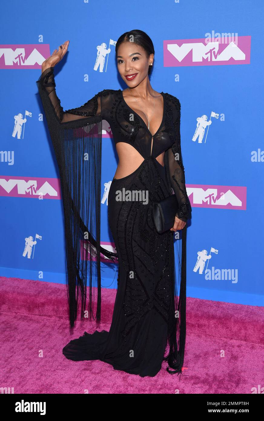 Moniece Slaughter arrives at the MTV Video Music Awards at Radio City
