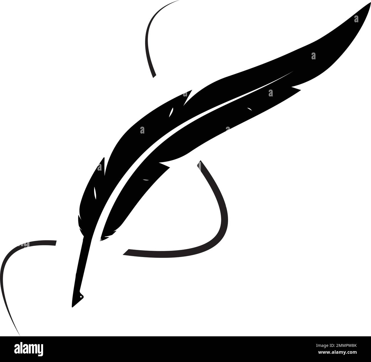 Feather Pen Logo Illustration Design Stock Vector Image Art Alamy pen-logo-stock-vector-4195394-crushpixel