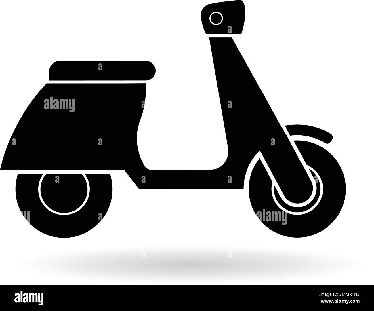 Scooter icon vector, filled flat sign, solid pictogram isolated on ...