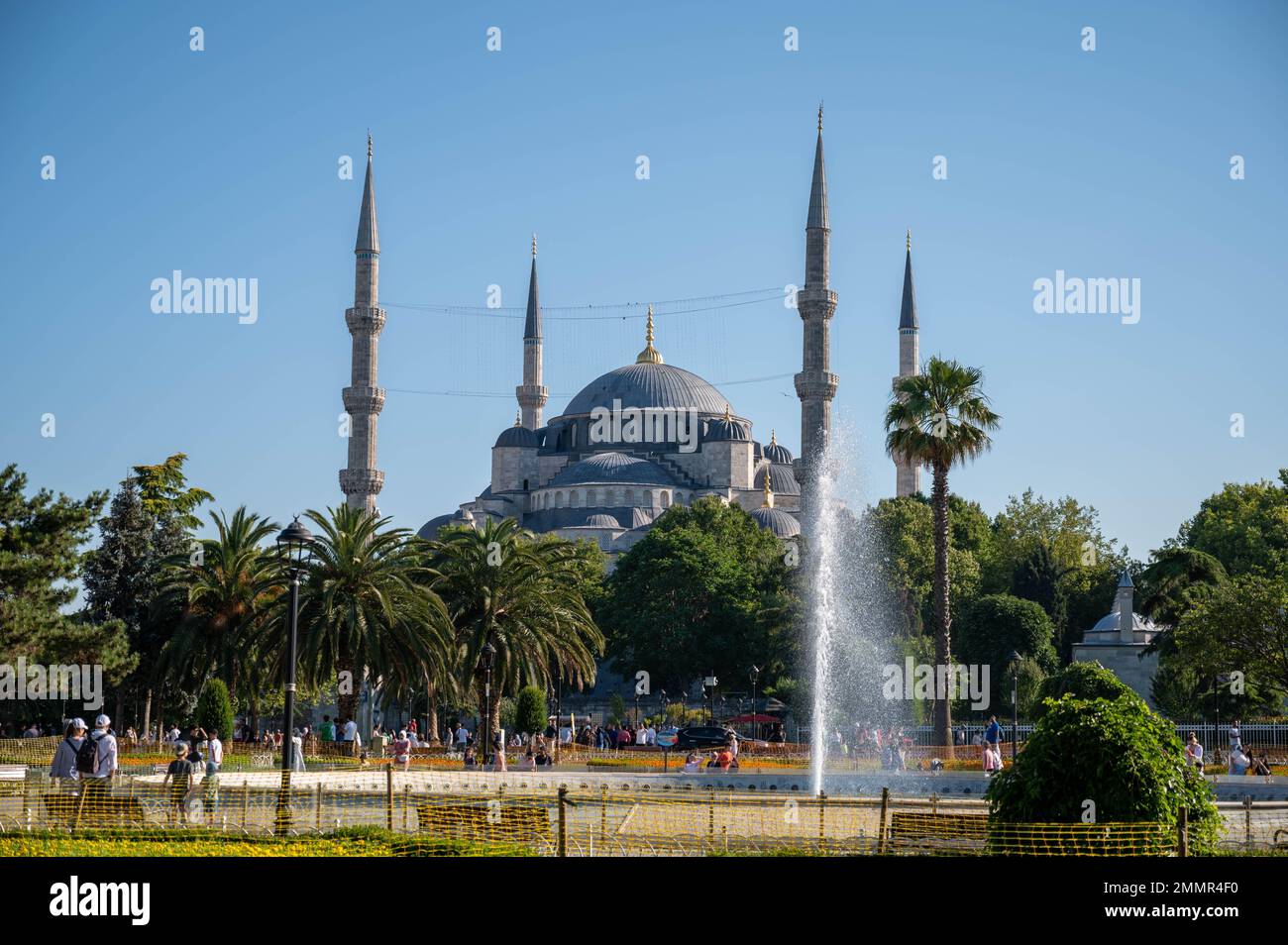 Hagia Sophia Grand Mosque in Istanbul was built between 532 and 537AD by Roman Emperor Justinian as the Christian Cathedral in Constantinople Stock Photo
