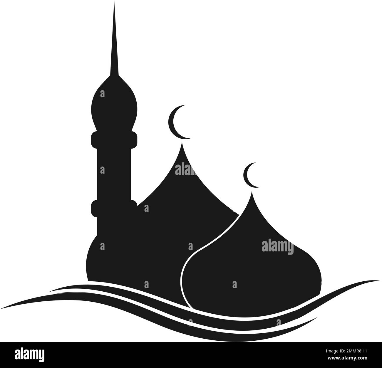 mosque logo stock vektor template Stock Vector