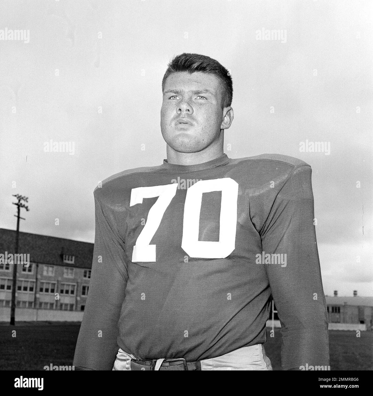 Bronko Nagurski of Notre Dame is pictured at International Falls