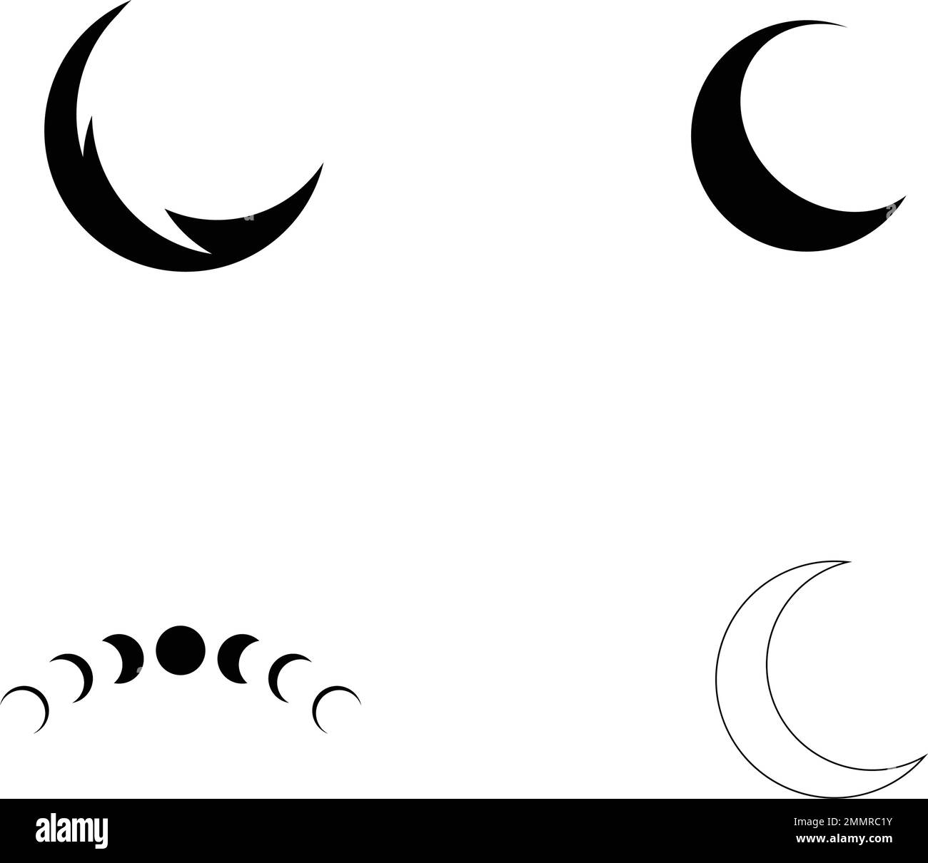moon logo stock illustration design Stock Vector