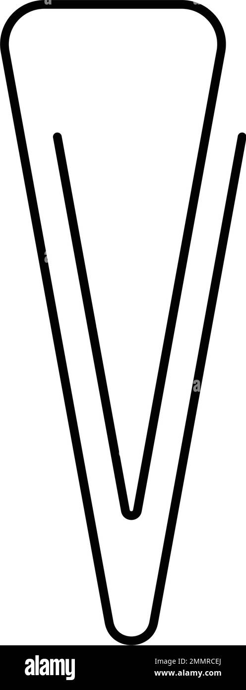 paper clip logo stock illustration design Stock Vector