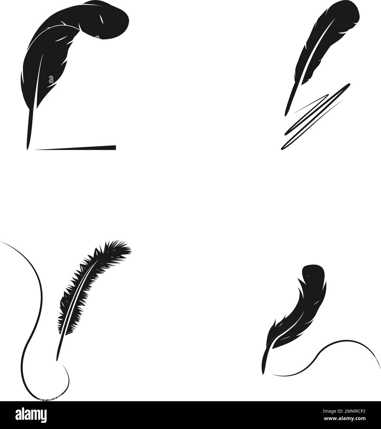 feather pen logo vektor template Stock Vector Image & Art Alamy